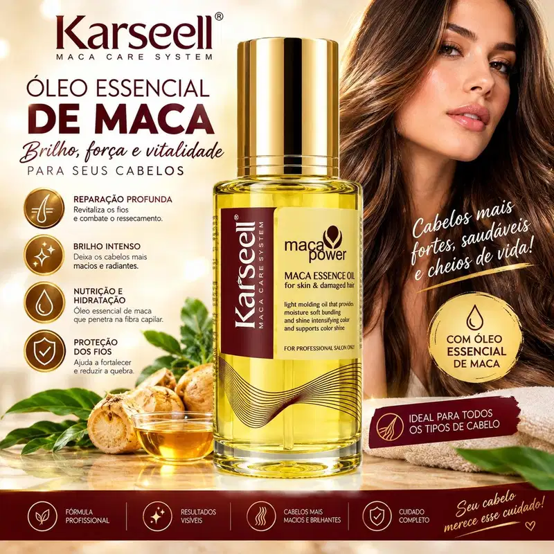 Kit Karseell Reconstrução Capilar Maca Power Profissional (4 itens)