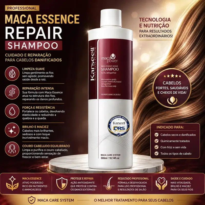 Kit Karseell Reconstrução Capilar Maca Power Profissional (4 itens)