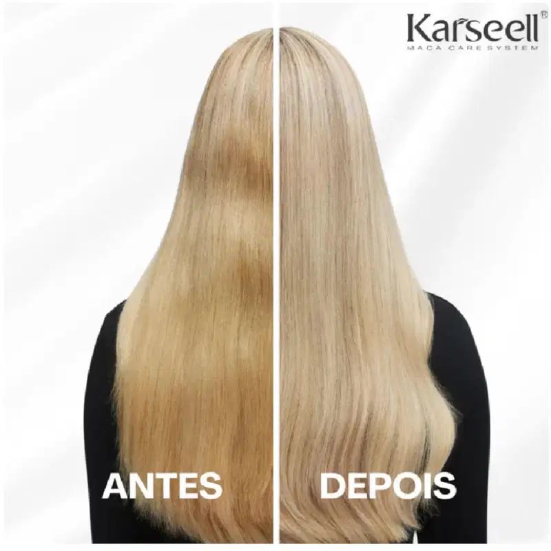 Kit Karseell Máscara Matizadora Purple 500ml + Óleo Maca Power 50ml + Escova