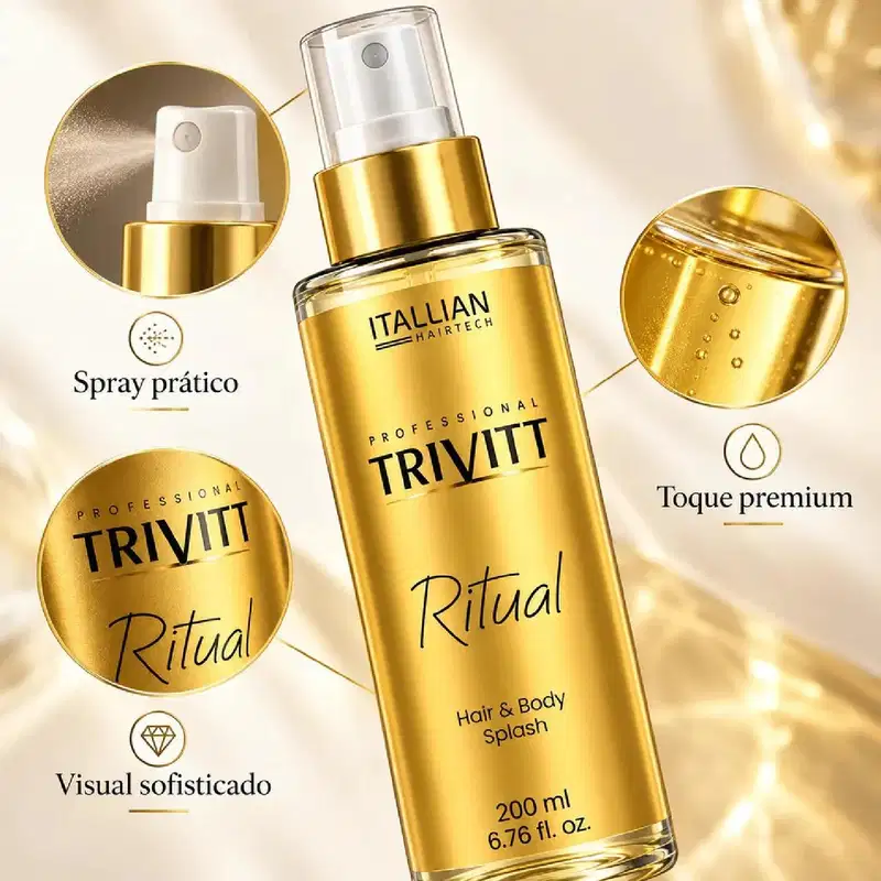 Body Splash Ritual Trivitt Perfume Corpo E Cabelo 200ml