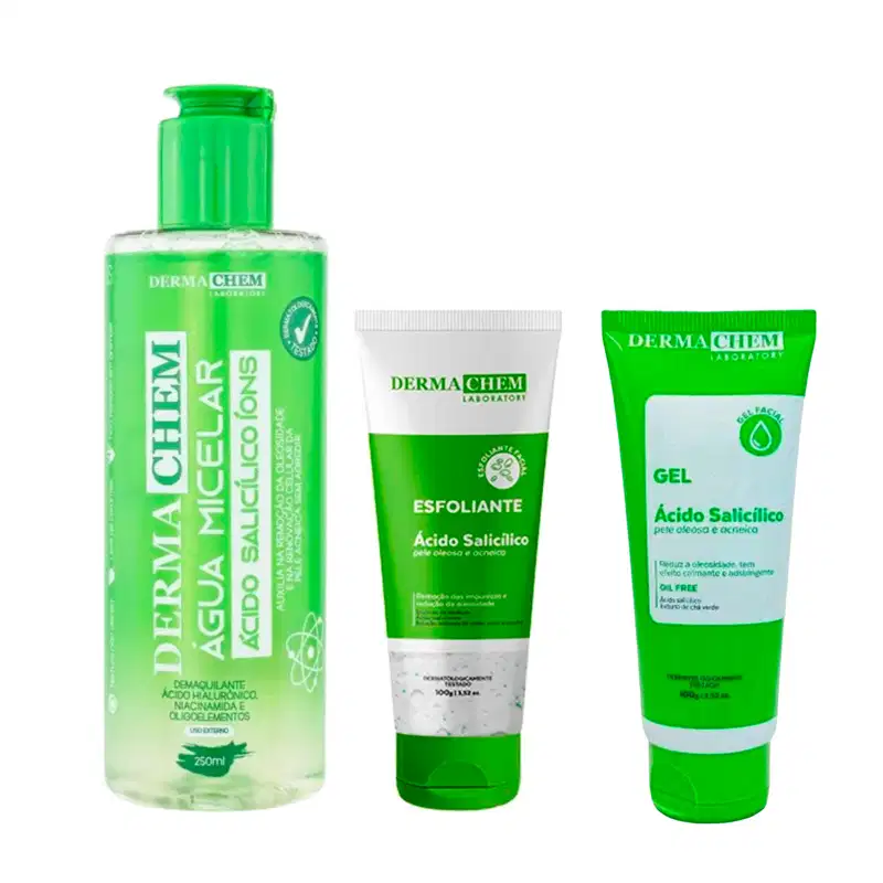 Kit Antioleosidade Ácido Salicílico Dermachem