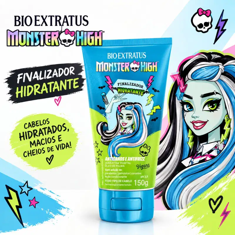 Bio Extratus Finalizador Kids Monster High Hidratante 150g