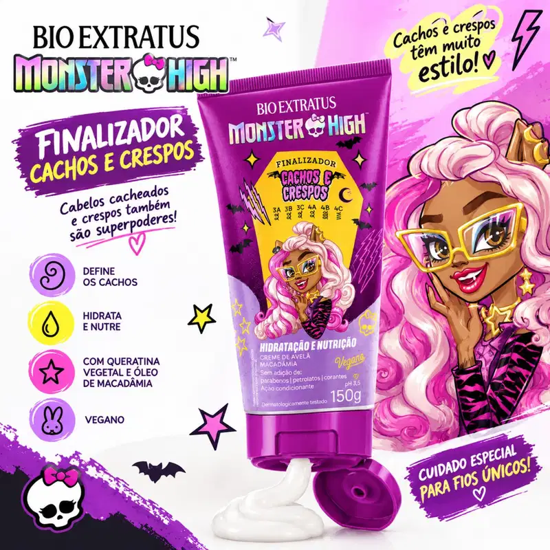 Bio Extratus Finalizador Kids Monster High Cachos 150g