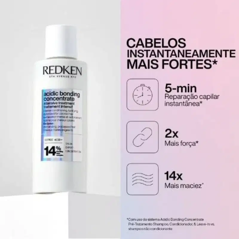 Redken ABC Acidic Bonding Concentrate Tratamento Intensivo Pré-Shampoo | 190ml