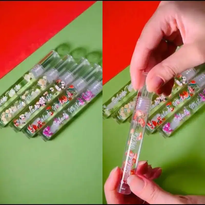 Lip Oil Salada Mista da Mia Make - Melancia