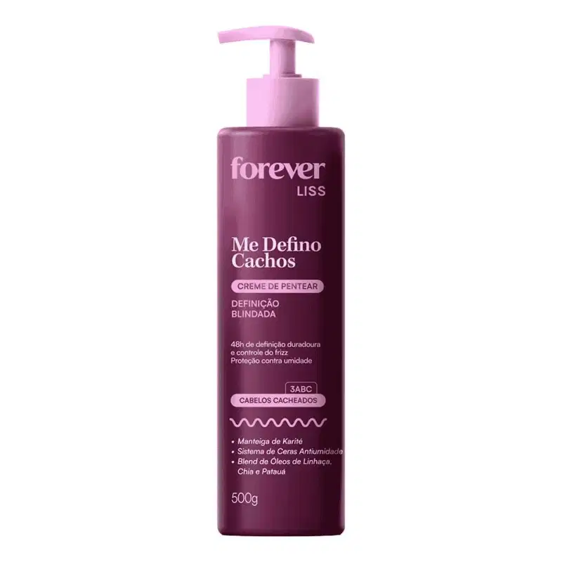 Creme de Pentear Forever Liss Me Defino Cachos 500g Low Poo