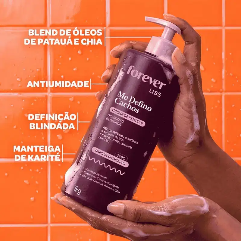 Creme de Pentear Forever Liss Me Defino Cachos 1kg Nutrição