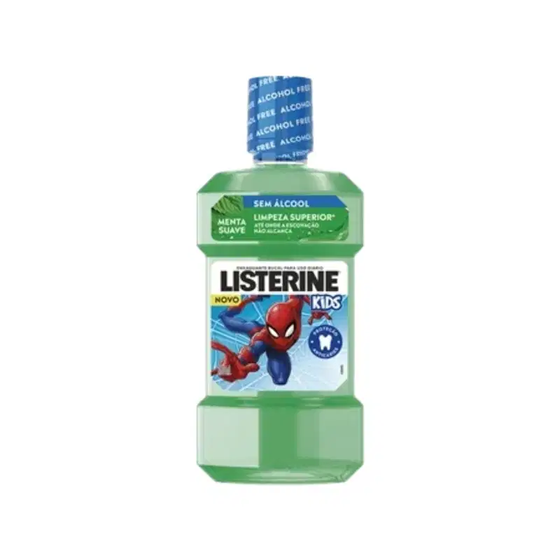 Listerine Suave Sabor Menta Suave Homem Aranha 250ml