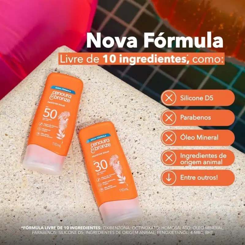 Cenoura & Bronze Protetor Solar FPS 30 Corporal 200ml UVA