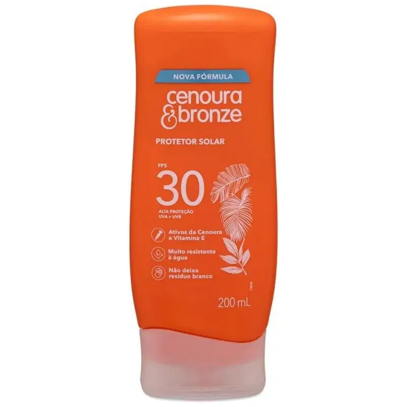 Cenoura & Bronze Protetor Solar FPS 30 Corporal 200ml UVA