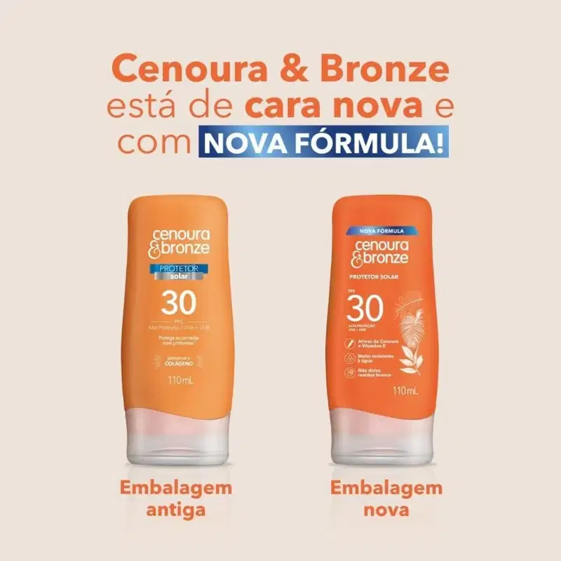 Cenoura & Bronze Protetor Solar FPS 30 Corporal 200ml UVA