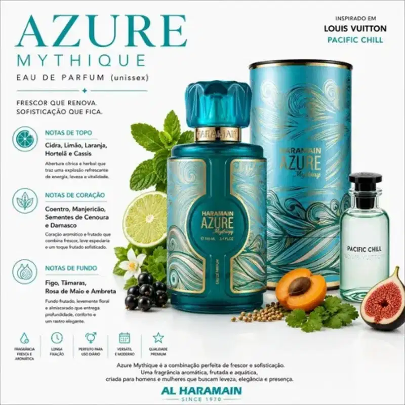 Al Haramain Azure Mythique Eau De Parfum - Perfume Masculino 100ml