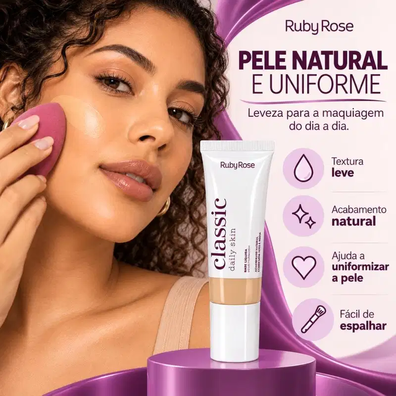 Base Líquida Ruby Rose Classic Daily Skin M55 Hb-m304-11 25g