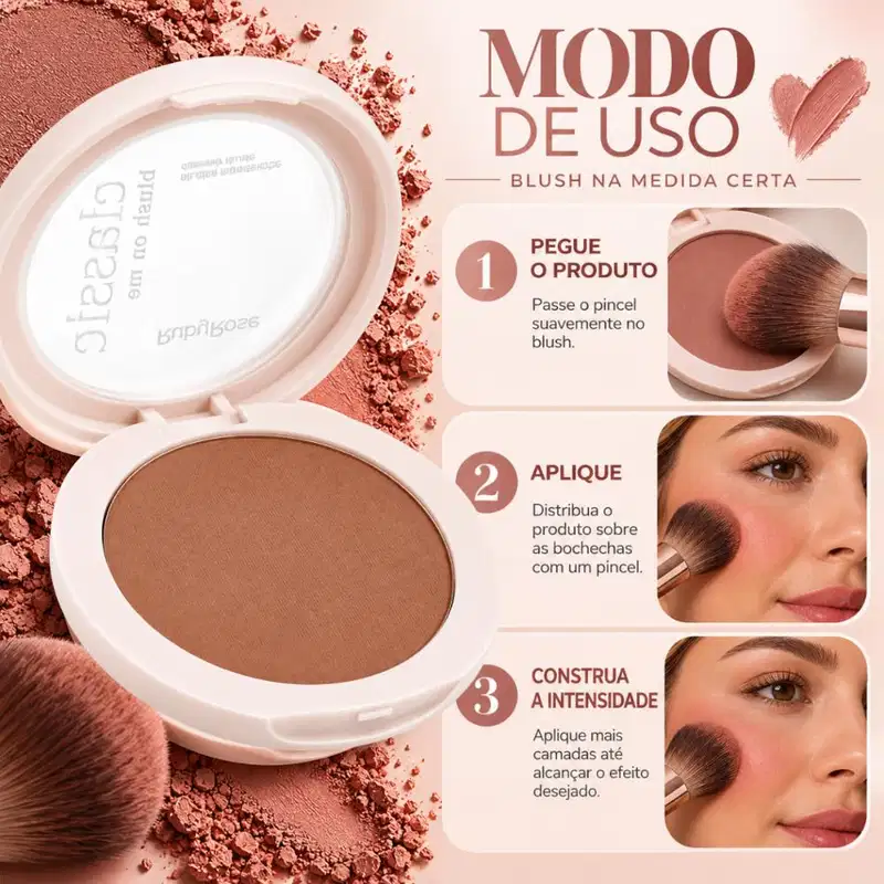 Blush Compacto Ruby Rose Classic Blush On Me Mauve Memory Hb-m11-2 5g