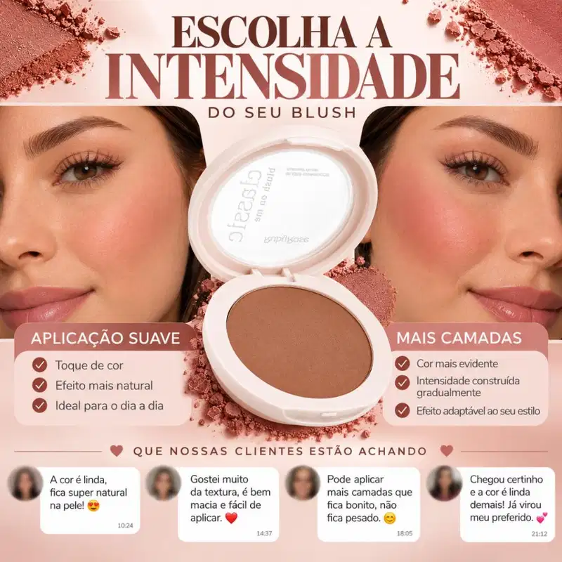 Blush Compacto Ruby Rose Classic Blush On Me Mauve Memory Hb-m11-2 5g