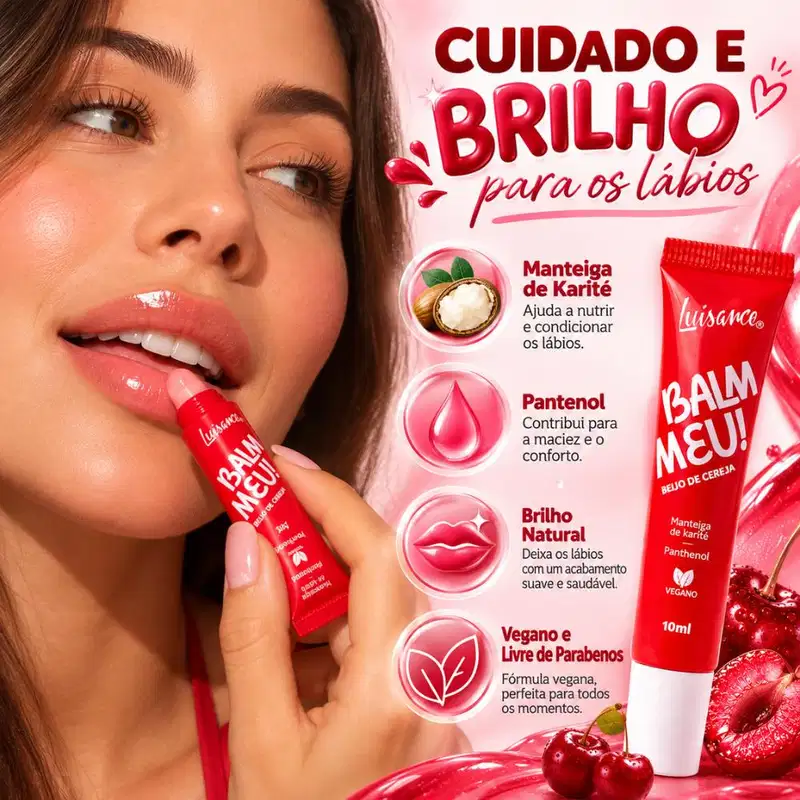 Balm Labial Luisance Meu! Beijo De Cereja Ref.: L3292 10ml