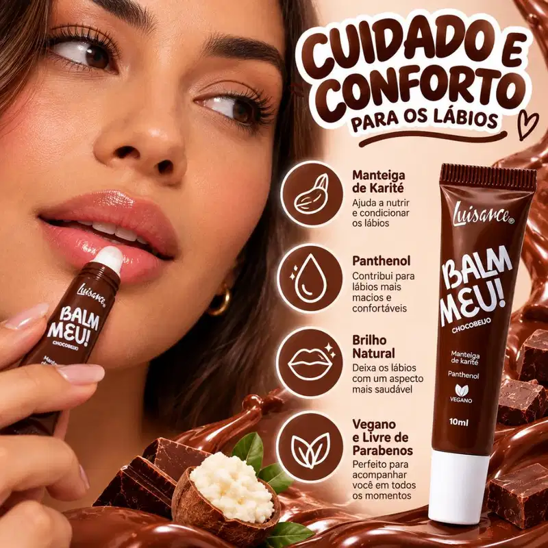 Balm Labial Luisance Meu! Chocobeijo Ref.: L3292 10ml