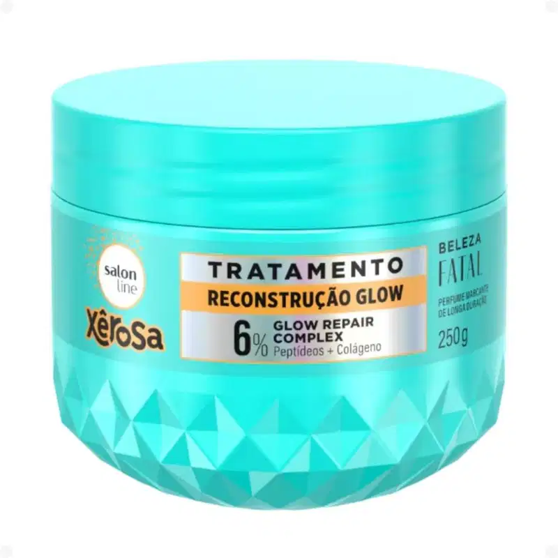 Máscara Salon Line Xêrosa Beleza Fatal Tratamento Reconstrução Glow 250g