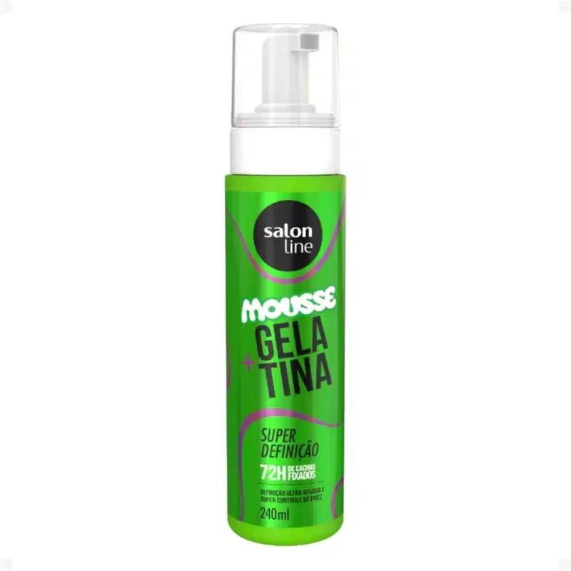 Mousse Salon Line + Gelatina Super Definição 240ml