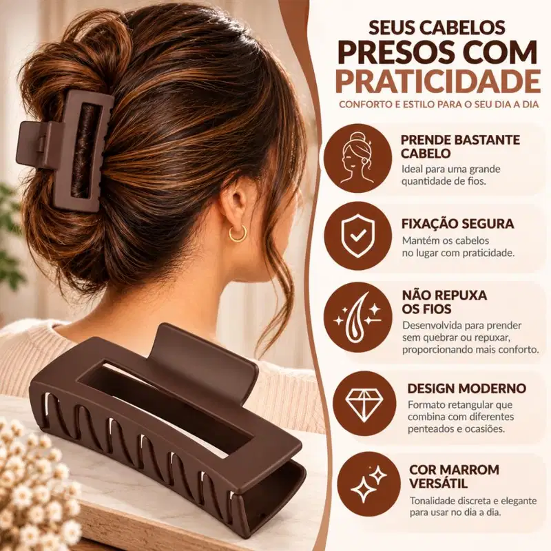 Piranha Retangular Proart Marrom Grande Pdc13bb
