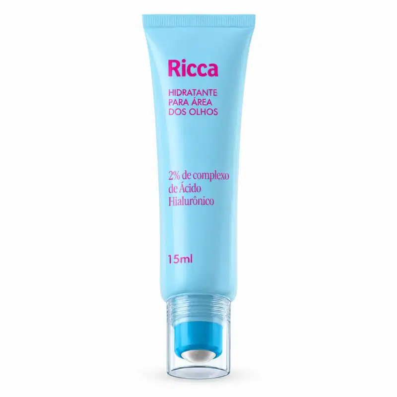 Hidratante Para Área Dos Olhos Ricca 2% De Complexo De Ácido Hialurônico 15ml