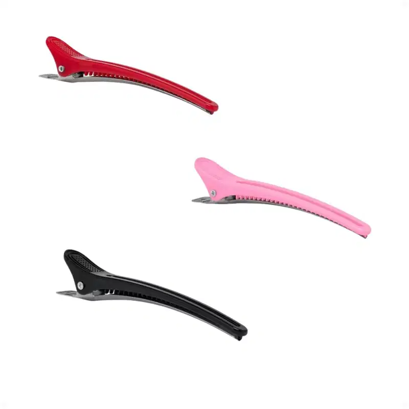 Clips Para Cabelo Vertix Em Aço e Plástico 99mm Com 6 Unidades Cód.: 3190