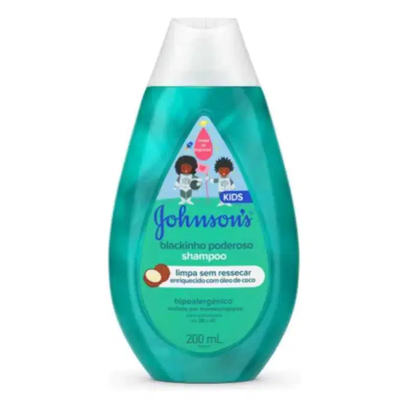 Shampoo Blackinho Poderoso 200ml | Johnson's Kids