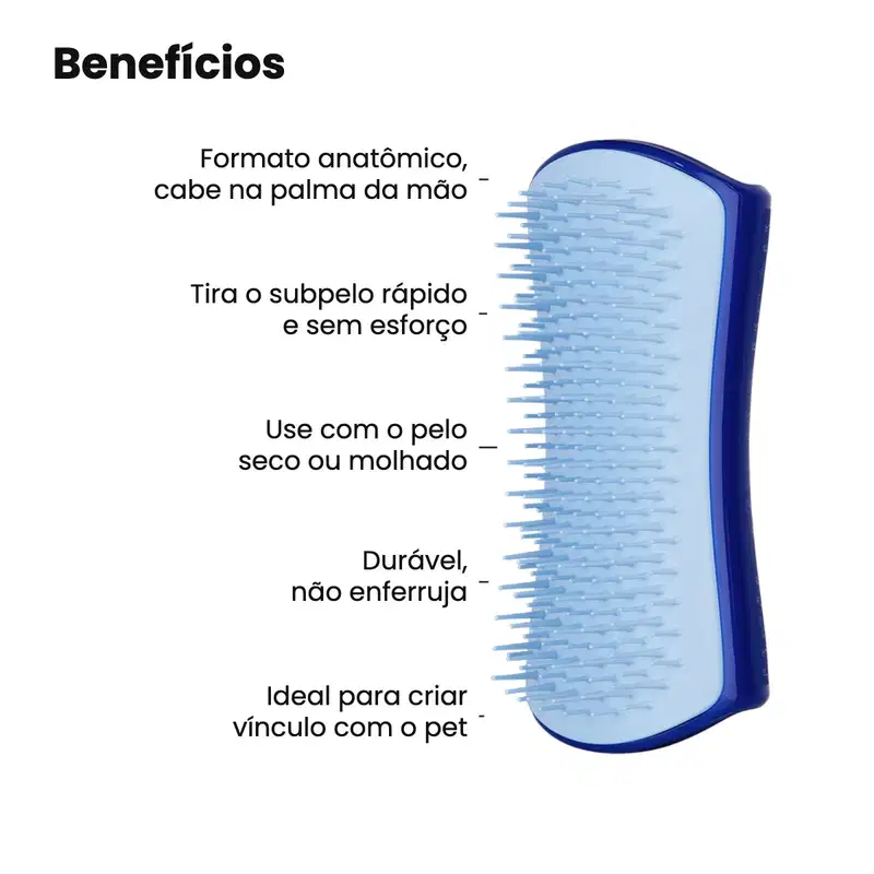 PET TEEZER - SMALL DESHEDDING BLUE -TANGLE TEEZER