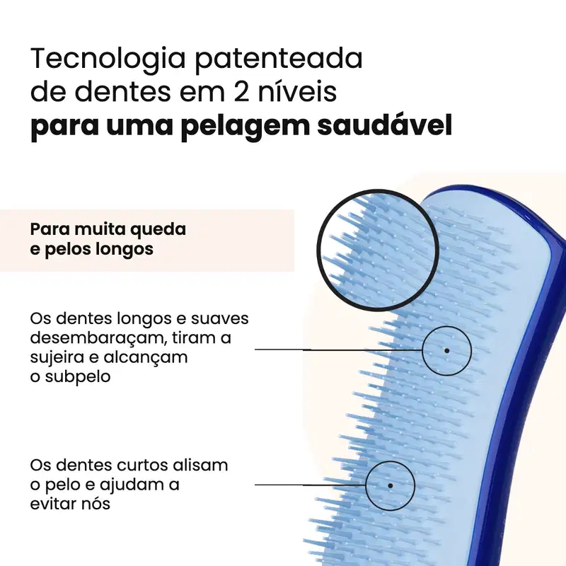 PET TEEZER - SMALL DESHEDDING BLUE -TANGLE TEEZER