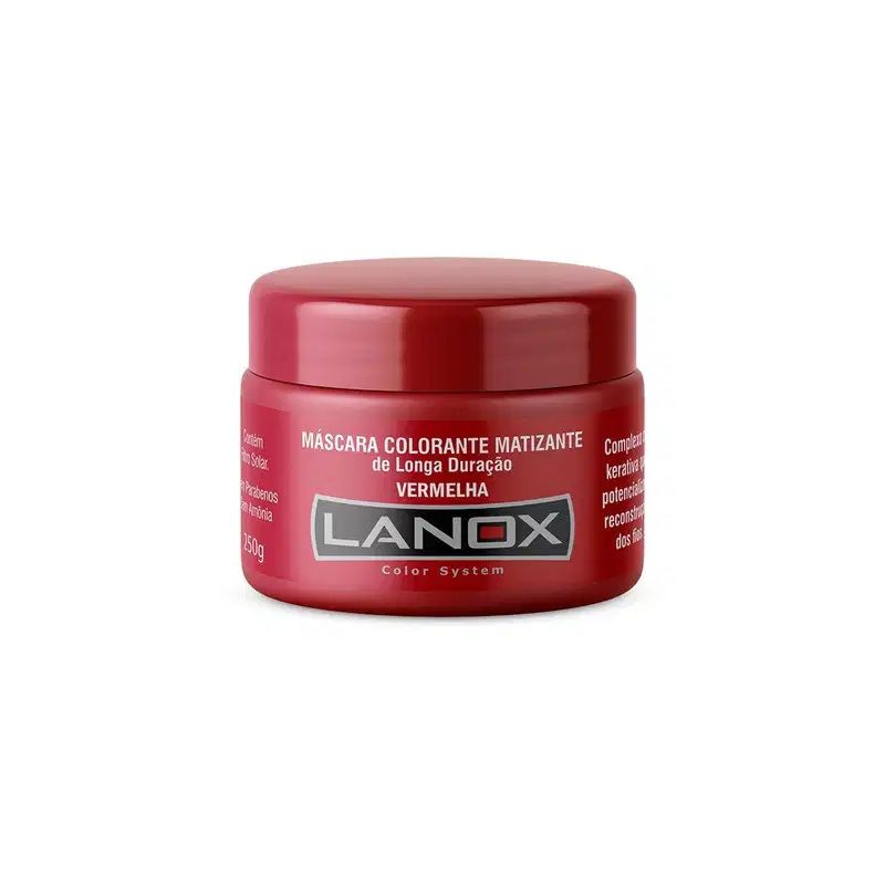 Máscara Colorante Vermelha Color System Lanox - 250g