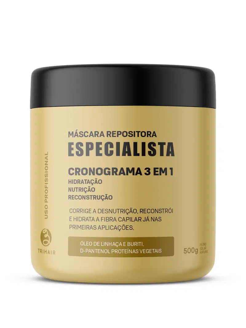 Máscara Repositora Especialista Trihair 500g - Cronograma 3 em 1