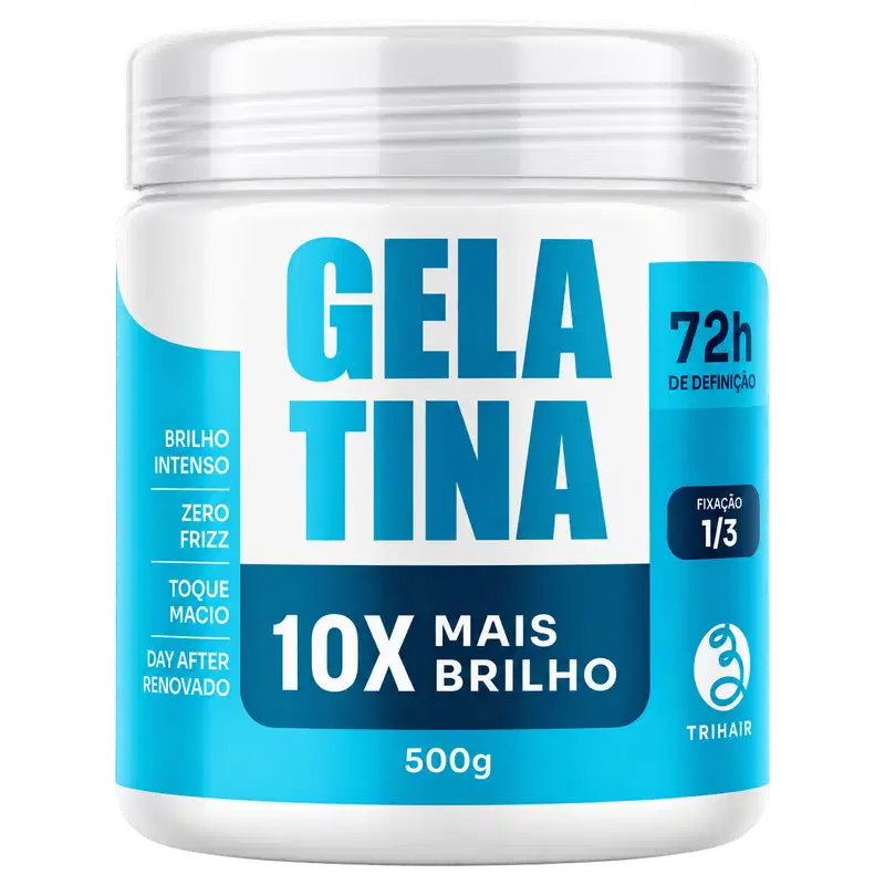 Gelatina Mais Brilho Trihair 500g
