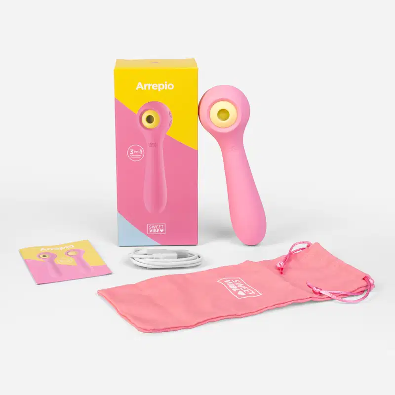 Vibrador Tripla Estimulação Recarregável Sweet Vibe Arrepio - Rosa