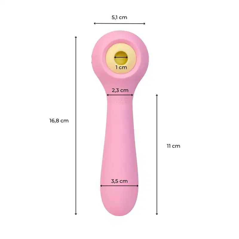 Vibrador Tripla Estimulação Recarregável Sweet Vibe Arrepio - Rosa