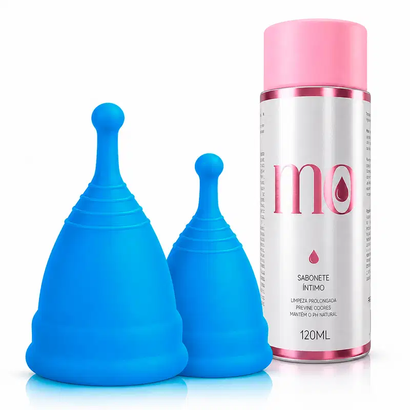 Kit Coletor Menstrual P e M + Sabonete Íntimo Copaíba 120ml