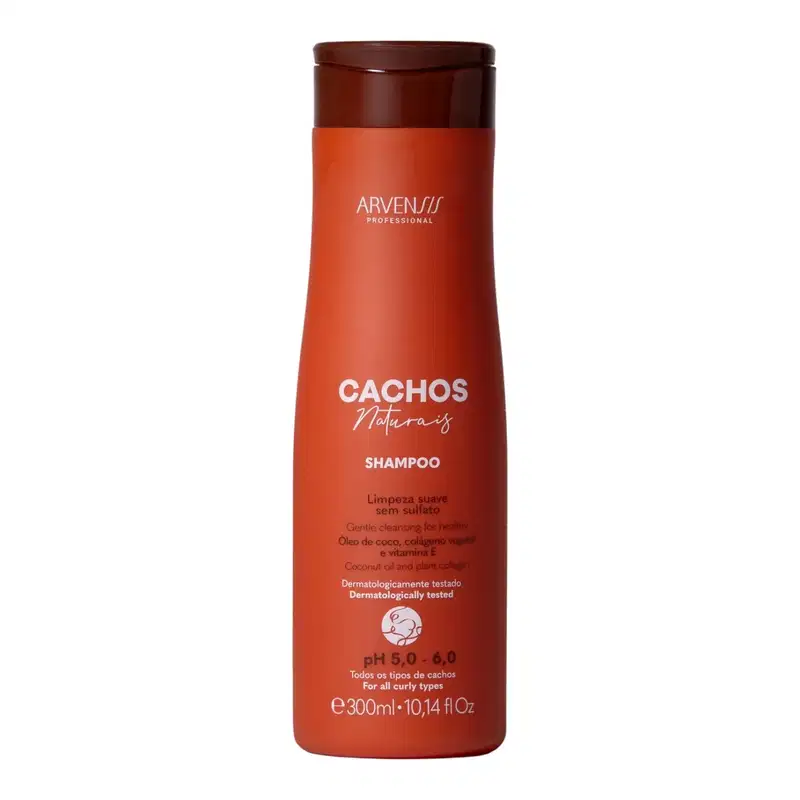 Kit Arvensis Cachos Naturais - Shampoo 300ml + Acidificante 300ml + Óleo 2x1 60ml + Máscara Cold 300g
