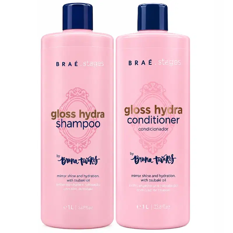 Kit Braé Stages by Bruna Tavares Gloss Hydra Shampoo & Condicionador 1L