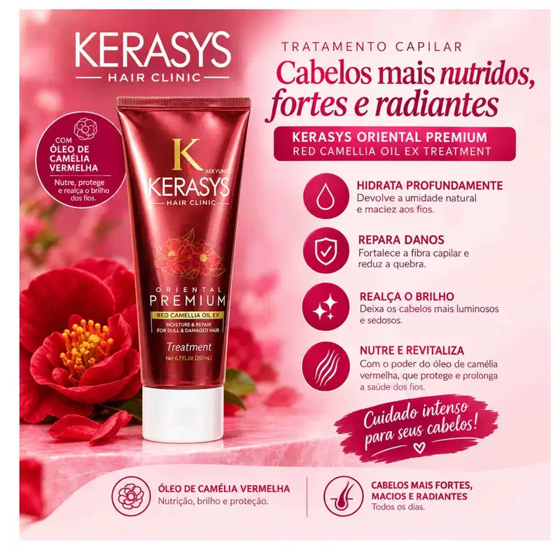 Kerasys  Kit 3 Máscaras 200ml: Oriental/Keramide/Heat