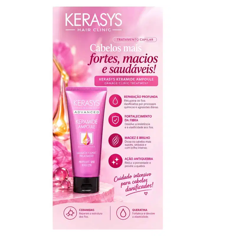 Kerasys  Kit 3 Máscaras 200ml: Oriental/Keramide/Heat