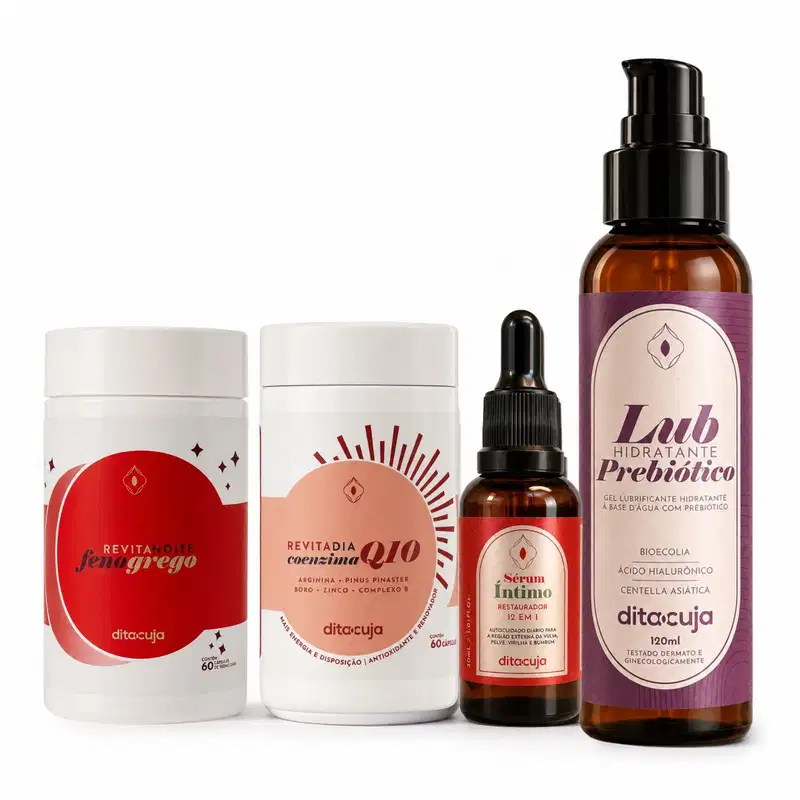 Kit Queridinhos Dita Cuja, Lub, Duo Revita e Sérum Íntimo