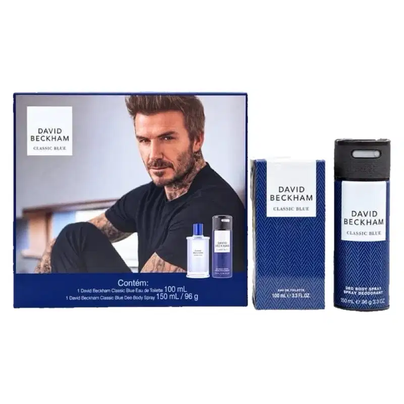 Kit Classic Blue David Beckham Eau de Toilette + Desodorante Masculino -100 ml