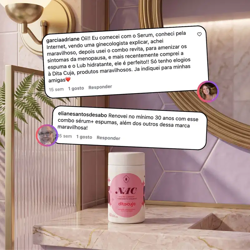 NAC N-Acetil L-Cisteína 30 Cáps Dita Cuja Selênio Molibdênio
