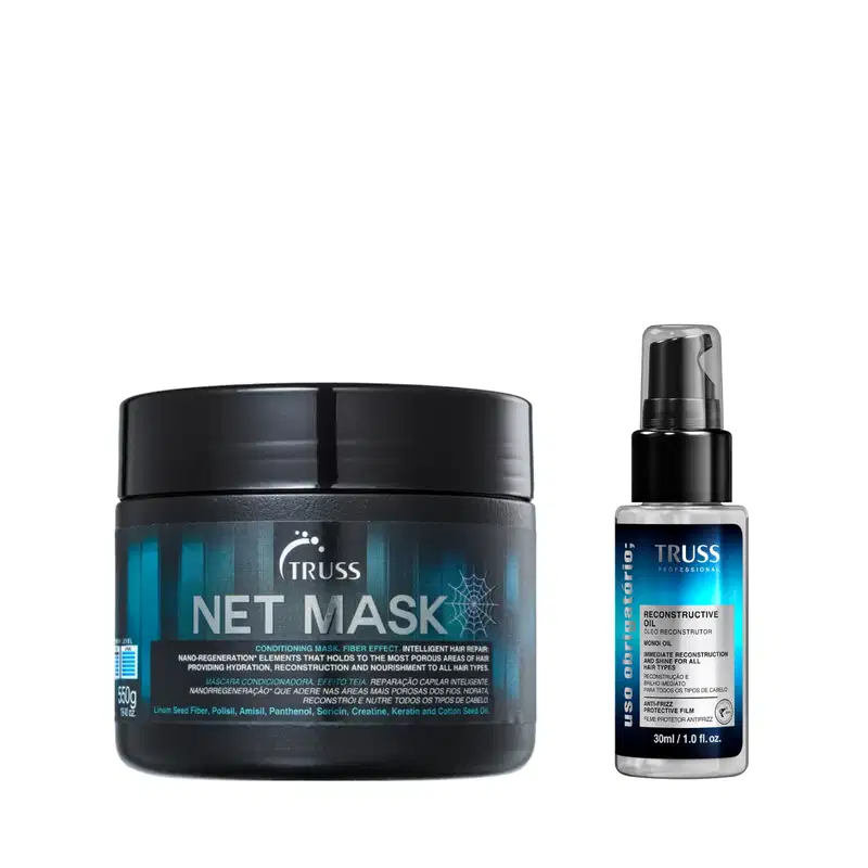 Kit Truss Net Mask + Óleo Uso Obrigatório 30ml