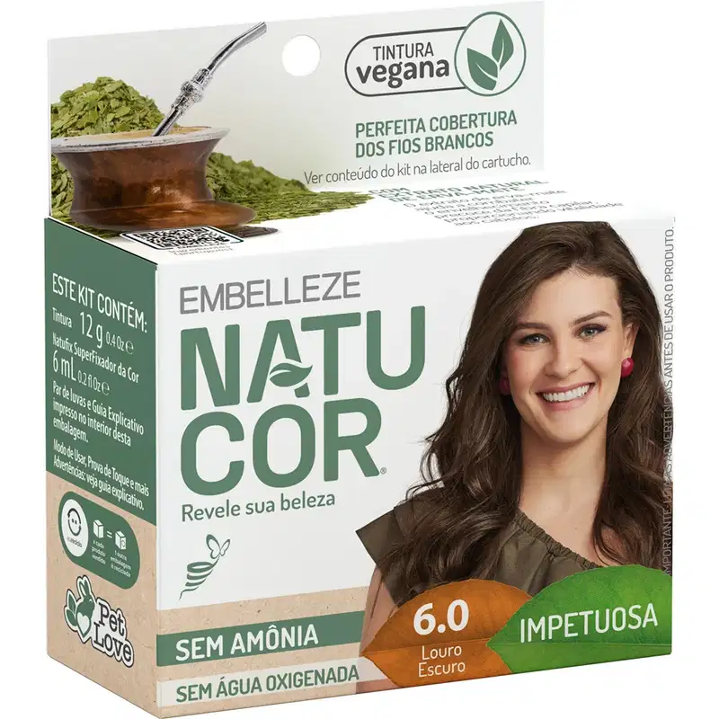 TINTURA NATUCOR TOM:6.0 - LOURO ESCURO