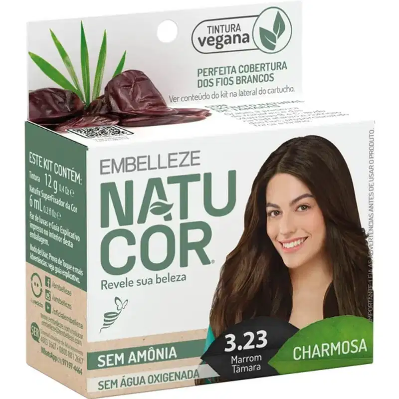 Embelleze Natucor 3.23 Marrom Tâmara - Coloração 18g