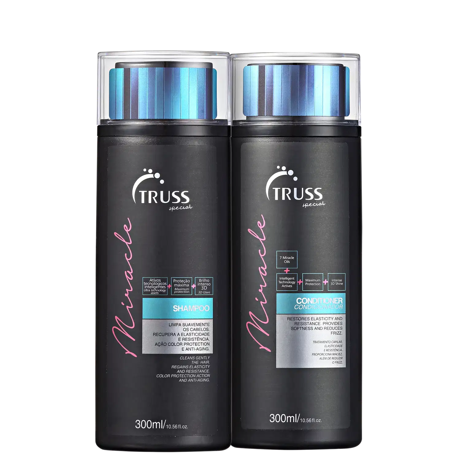Combo Miracle: Shampoo 300ml + Condicionador 300ml