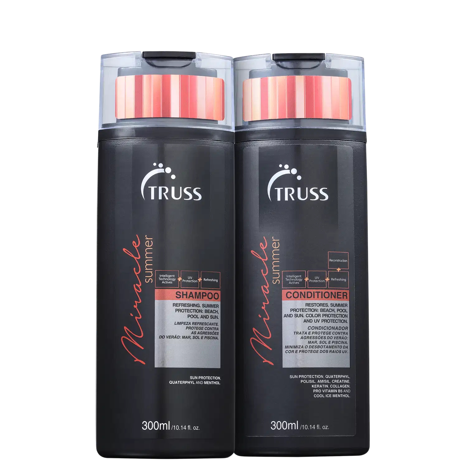 Combo Miracle Summer: Shampoo 300ml + Condicionador 300ml