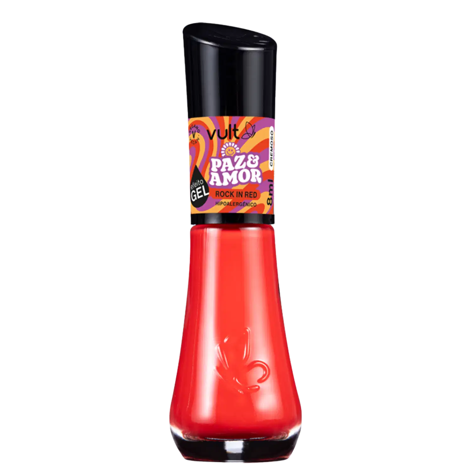Vult 5Free Coleção Paz & Amor Rock in Red - Esmalte Cremoso 8ml