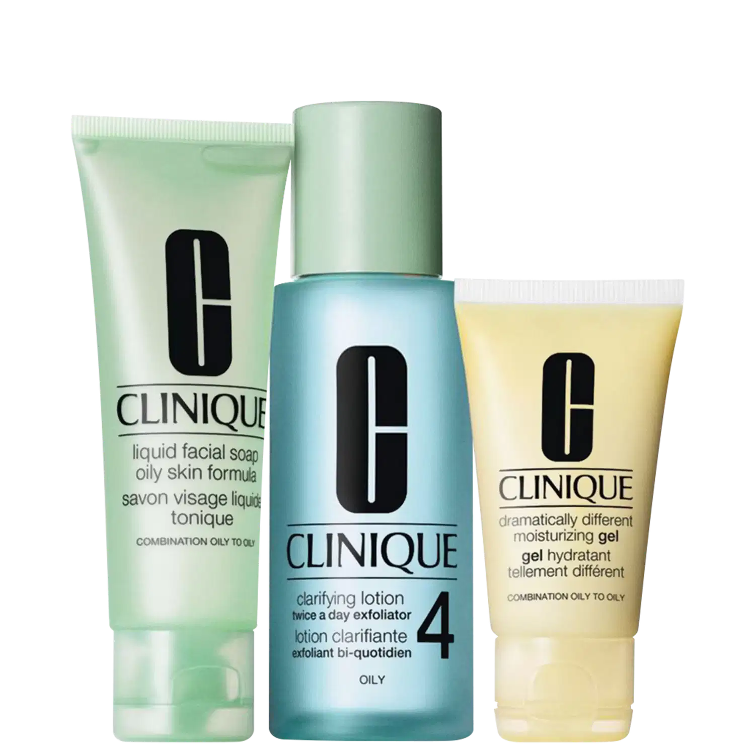 Kit Clinique Sistema 3 Passos Introdução Pele 4 (3 produtos)