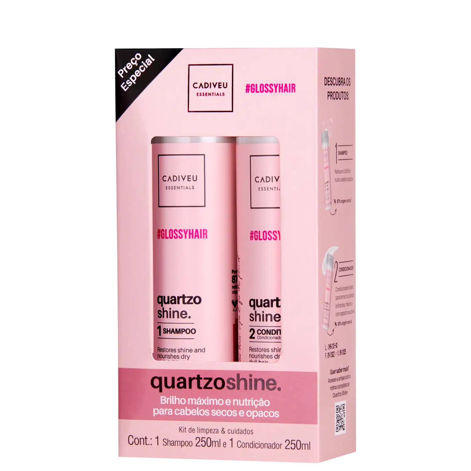 Kit Cadiveu Essentials Quartzo Shine Home Care (2 Produtos)